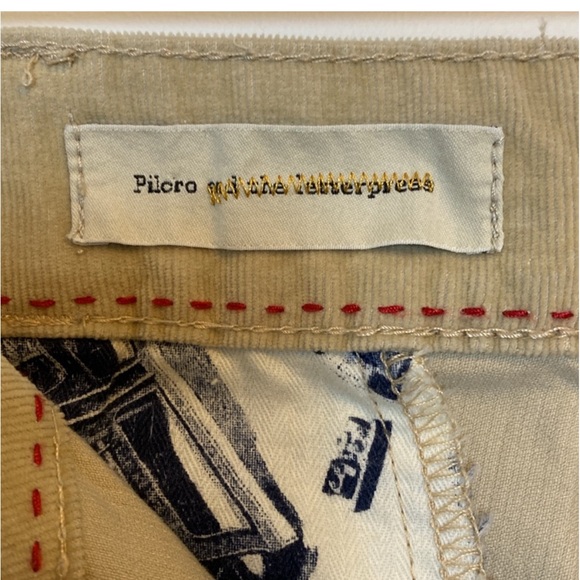 Anthropologie Pilcro Wide Leg Retro Corduroy Neutral - Picture 9 of 12